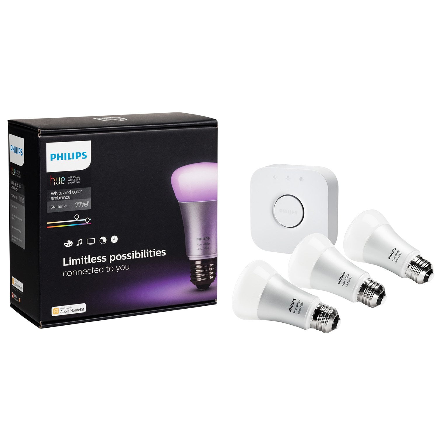 Philips Hue White and Color Ambiance A19 Starter Kit- 2nd