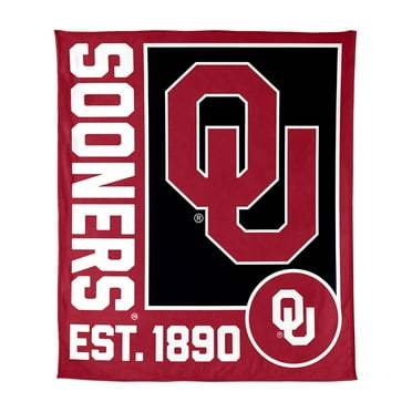 Logo Brands Oklahoma Sooners 60"x70" Super Plush Blanket