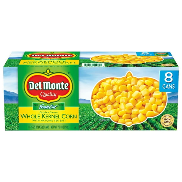 Del Monte Golden Sweet Whole Kernel Corn, 15.25 oz., 8 pk
