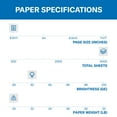thumbnail image 3 of Hammermill Business Copy Paper, 8.5 x 11", 92 Bright, 20 lbs., 8 Reams (4,000 sheets), 3 of 6