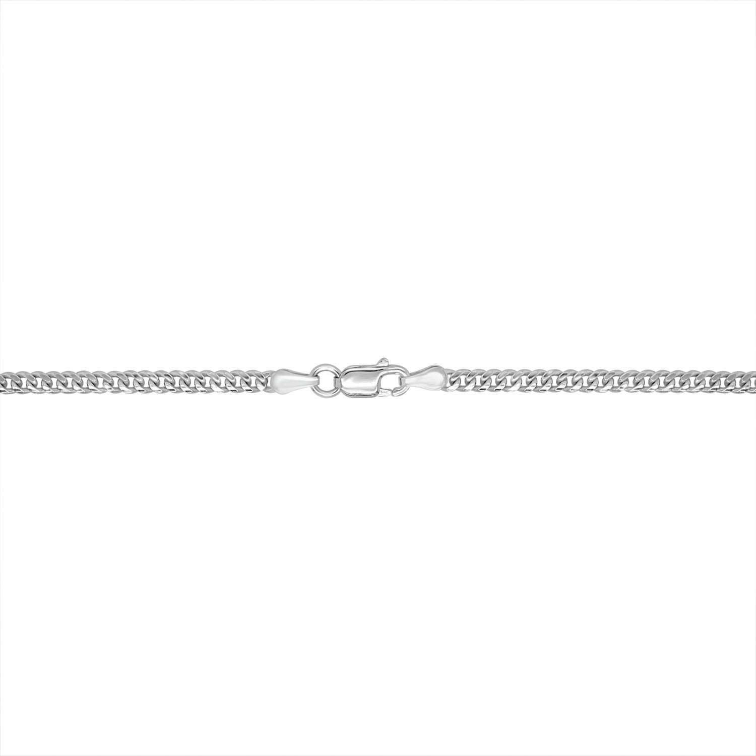 Reversible Cross Pendant Chain Necklace in Sterling Silver