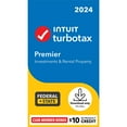 thumbnail image 1 of Intuit TurboTax Premier 2024 Physical Package, Fed + E-file & State with $10 in-product credit, 1 of 7