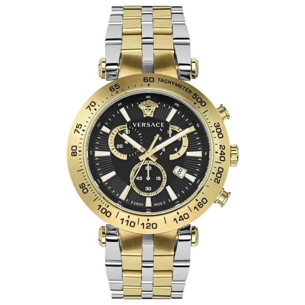 Versace Men's Bold Chronograph Two Tone Bracelet Watch, 46mm Versace Men's Bold Chronograph Two Tone Bracelet Watch, 46mm