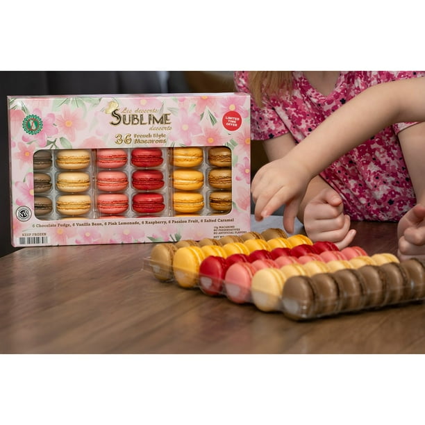 Sublime Desserts Macarons Assorted Flavors, Frozen, 36 ct.