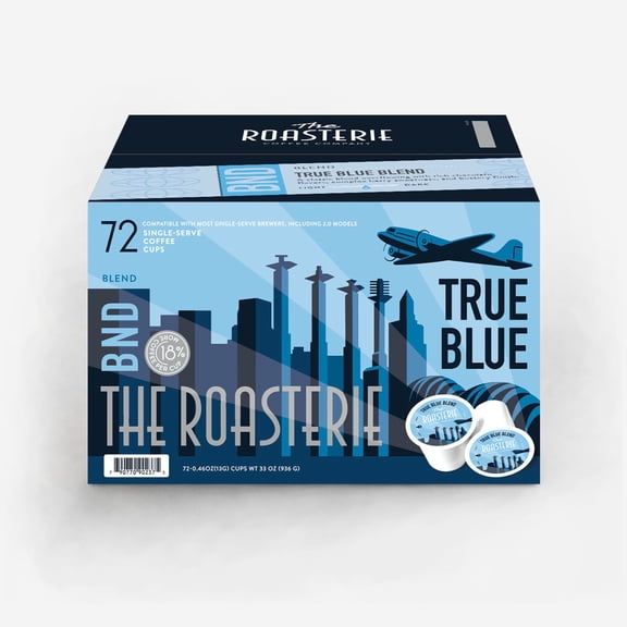 Roasterie True Blue Medium Roast Coffee Pods, 72 ct.