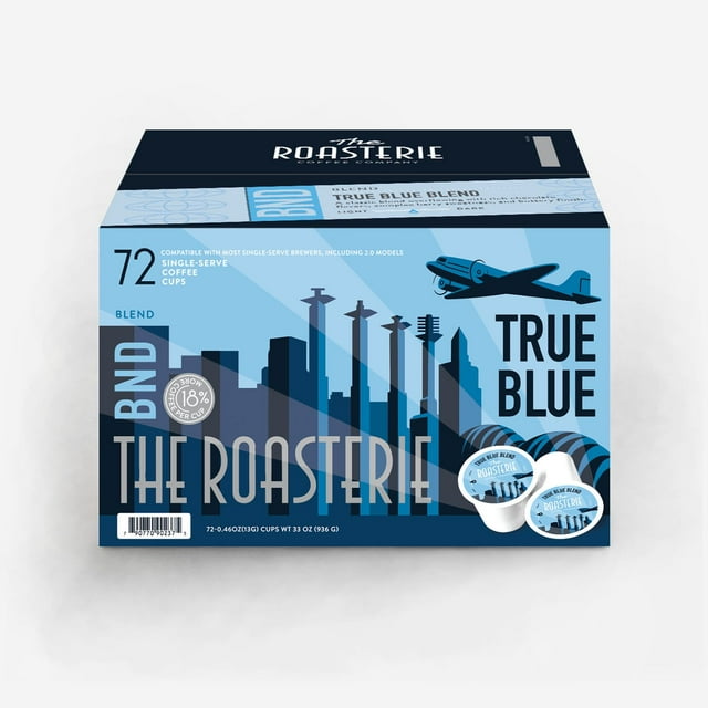Roasterie True Blue Medium Roast Coffee Pods, 72 ct.