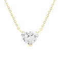 thumbnail image 1 of 1.00 CT.T.W. Heart Cut Lab Created Diamond Solitaire Necklace in 14K Gold, 1 of 4
