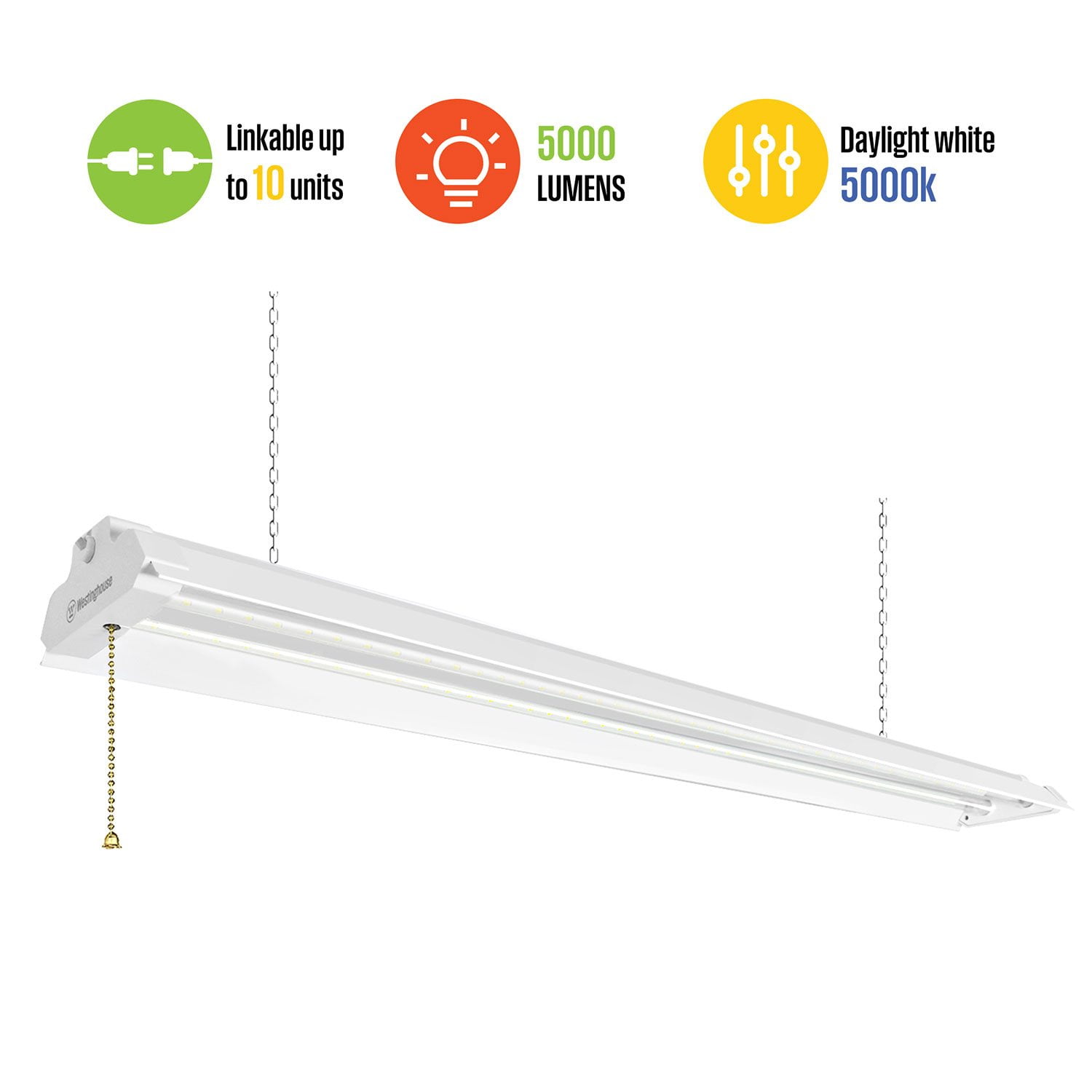 Westinghouse 4' 5000 Lumen LED Shop Light, White Finish, 8-Pack -  Samsclub.com, image size:1500x1500