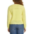 thumbnail image 3 of Nine West Women's Pointelle Sweater, 3 of 6