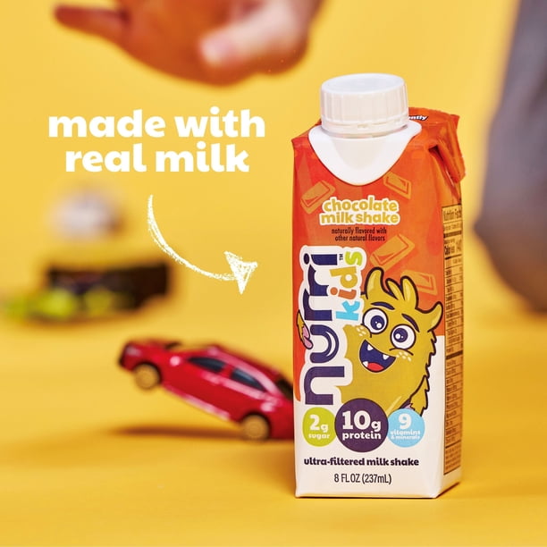 アリックスnutrifiiモア 5本セット【aaartn様】 Nurri Kids 10g Protein Ultra-Filtered Milk Shake, Chocolate, 8 fl