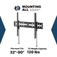 thumbnail image 2 of Mounting All Large Adjustable Tilt TV Wall Mount for 32"-90" TVs, 2 of 8