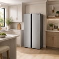 thumbnail image 2 of Hamilton Beach 20.6 Cu. Ft. Side-By-Side Refrigerator, Platinum, 2 of 7