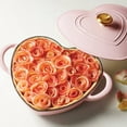 thumbnail image 4 of Tramontina 3-Quart Heart Shape Enameled Cast Iron Dutch Oven (Shallow, Oven Safe), 4 of 11