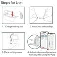 thumbnail image 4 of Lucid Hearing OTC Rechargeable Engage Behind-the-Ear Hearing Aids, Gray, 4 of 9