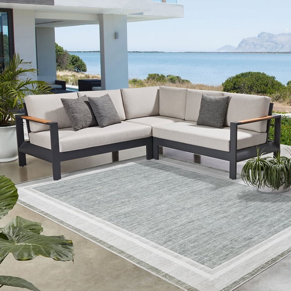 Member's Mark Everwash Willow Indoor/Outdoor Area Rug, 5' x 8'