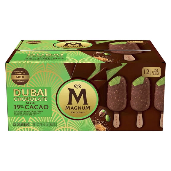 Magnum Dubai Chocolate Style Ice Cream Bars, 12 ct.