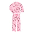 thumbnail image 9 of DreamMark Women's 2-Piece Holiday Notch Collar Pajama Set, 9 of 12