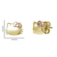 thumbnail image 4 of Hello Kitty Stud Earrings In 14K Gold, 4 of 5