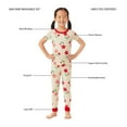 thumbnail image 5 of Member's Mark Girls 4-Piece Organic Cotton Pajama Set, 5 of 8