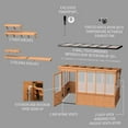 thumbnail image 13 of Backyard Discovery 12' x 7' Slant Roof Cedar Greenhouse - DIY, 13 of 14