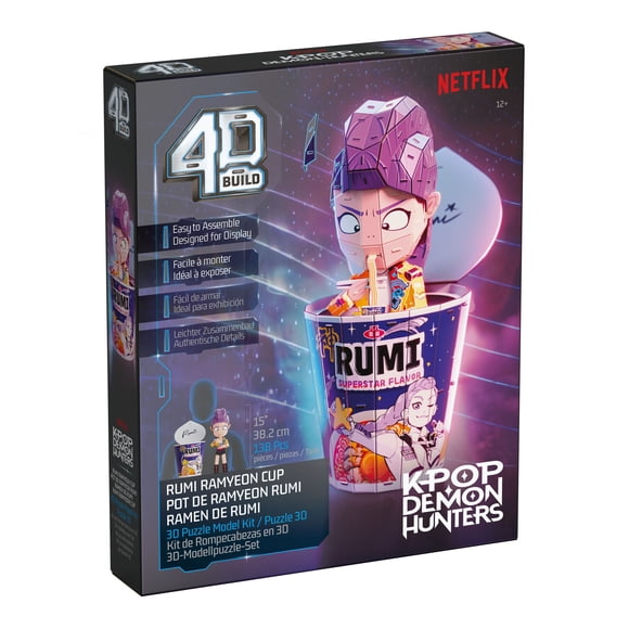 4D Build, KPop Demon Hunters Rumi in Ramyeon Cup 3D Puzzle, 138 Pieces