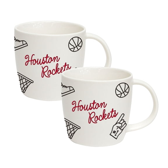 Logo Brands Houston Rockets 18oz Playmaker Mug Bundle
