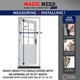 thumbnail image 4 of Magic Mesh Elite 83” x 39” Hands Free Magnetic Screen Door, 4 of 6