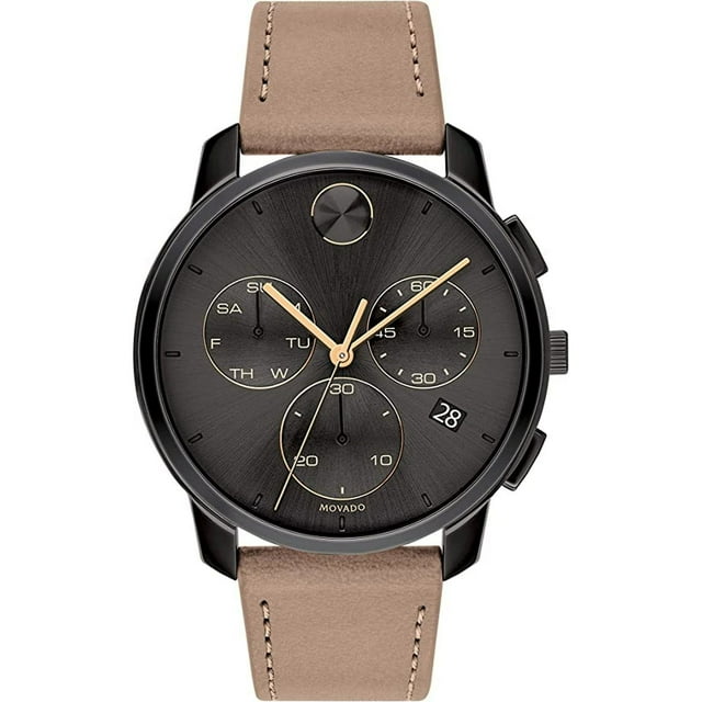Movado Bold Leather Watch, 42mm