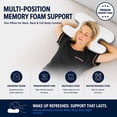 thumbnail image 2 of Imaginarium Ergonomic Memory Foam Beauty Pillow with Cooling Cover, 2 of 7
