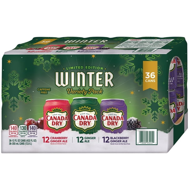 Canada Dry Winter Variety Pack 12 fl. oz., 36 pk. - Samsclub.com