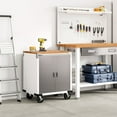 thumbnail image 8 of Seville Classics UltraHD 2 Door Rolling Cabinet, 28" W x 18” D x 34.5" H, 8 of 12