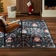thumbnail image 1 of Frosty Bells Yale Haven Washable Recycled Holiday Area Rug, Assorted Sizes & Designs, 1 of 5
