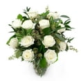 thumbnail image 1 of Member's Mark Roses and Greenery Vase Arrangement, choose color and stem count, 1 of 4