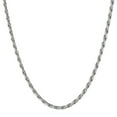 thumbnail image 1 of 2.5mm Italian Sterling Silver Diamond Cut Rope Chain, 1 of 7