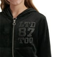 thumbnail image 3 of Limited Too Girls Velour Jacket, 3 of 5