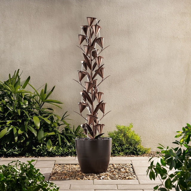 Member's Mark Outdoor 5' Calla Lily Cascading Fountain