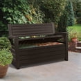thumbnail image 5 of Keter Hudson Plastic Storage Bench, 5 of 6