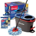 thumbnail image 1 of O-Cedar EasyWring RinseClean Microfiber Spin Mop with 2 Extra Refills, 1 of 11