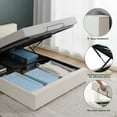 thumbnail image 3 of ZINUS Night Therapy Boucle Platform Bed Frame With Lifting Storage, Assorted Sizes, 3 of 12