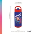 thumbnail image 5 of Zak Designs 14oz Double Wall Stainless Steel Siply Clutch Water Bottle, 2-Pack, 5 of 8