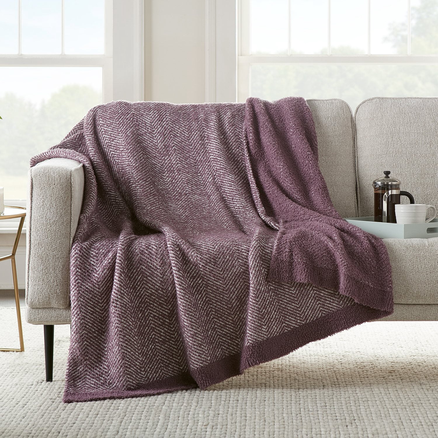 Member's Mark Luxury Premier Collection Herringbone Cozy Knit