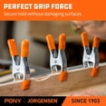thumbnail image 4 of Jorgensen Bar Clamp & Pony Spring Clamp Combo Set, 4 of 4