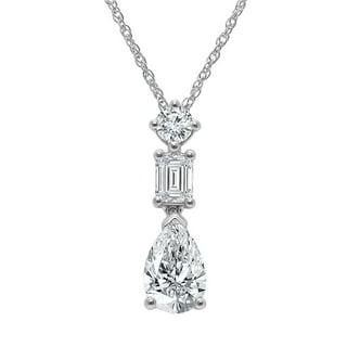Lab Created Multi-Shape Diamond Pendant in 14K Gold, 1.45C.T.T.W.