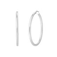 thumbnail image 3 of High Polish Hoop Earrings in 14K Gold, 3 of 5