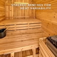 thumbnail image 8 of Backyard Discovery 4-6 Person Cedar Outdoor Cube Sauna with Electric Heater & Glass Door, 8 of 13