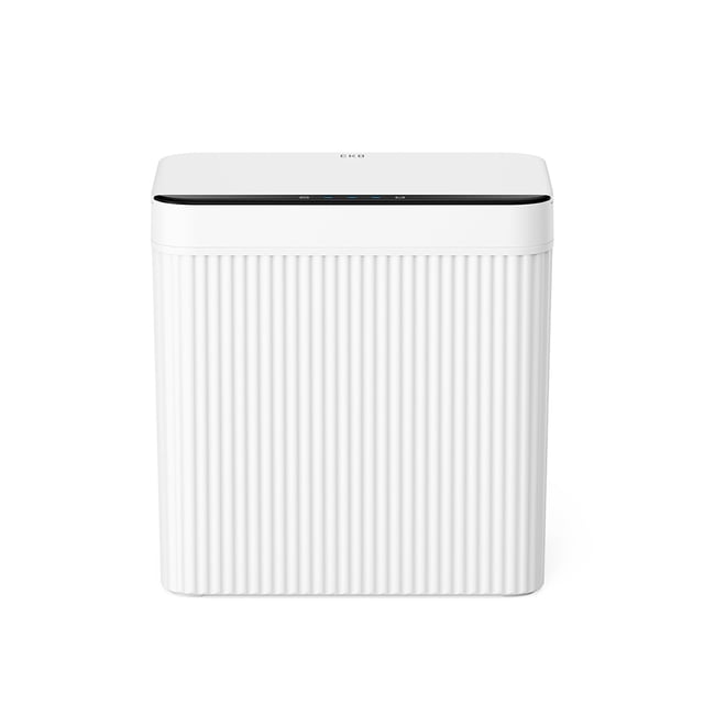 EKO Fluted Resin Slim Motion Sensor Trash Can 2.6 Gallon