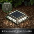 thumbnail image 8 of Classy Caps 4" x 4" Muskoka Black Aluminum Solar Post/Path/Dock Light, 8 of 11