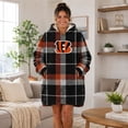 thumbnail image 4 of Pegasus Sports Cincinnati Bengals Wearable Sherpa Throw, 4 of 6