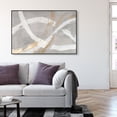 thumbnail image 3 of Spirals in Silver Minimal Canvas Print by Oliver Gal Prints, 3 of 4
