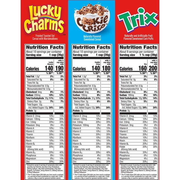 General Mills Cereal, Variety Pack, 38.5 oz. - Samsclub.com